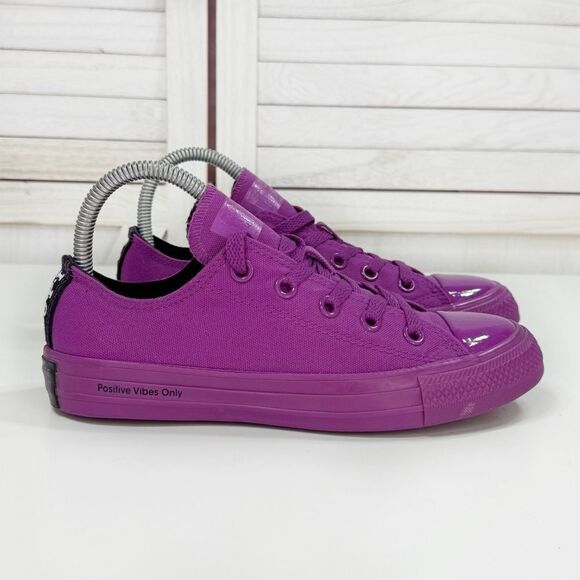 Converse OPI Chuck Taylor Low Top Sneakers Positive Vibes Purple 4 Mens 6 Women - Picture 11 of 11